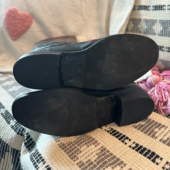 Classic Vintage CHANEL Tall Black and Brown Leather Riding Boots. Size 36.5 - Picture 13 of 15